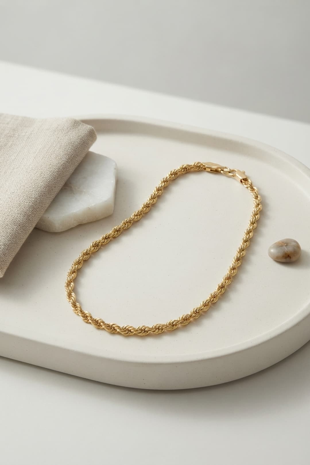 CM Burgu Model Gold Renk 10 mm Kalınlık 50 cm Kadın Kolye